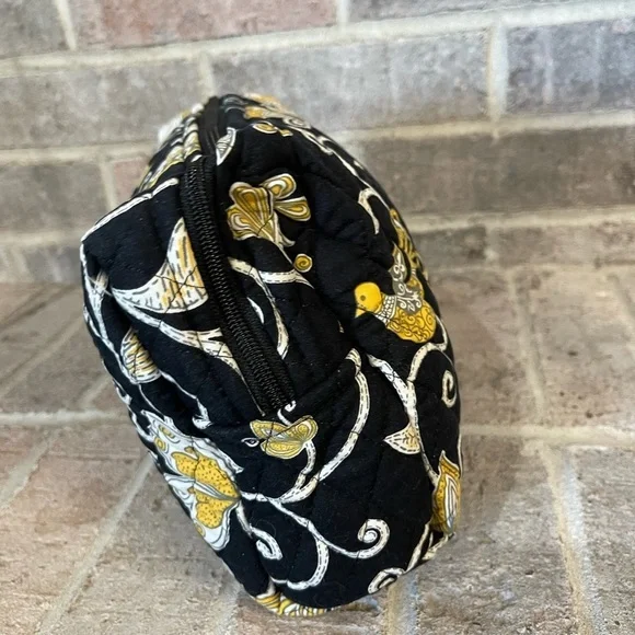 Vera Bradley Black and Gold Cosmetic Bag with Intricate Design - Picture 4 of 8